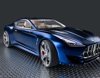 Blue MacDermid Alpha Electronics Solutions car Blue MacDermid Alpha Electronics Solutions car