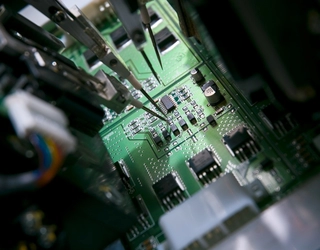 PCB manufacturing in operation